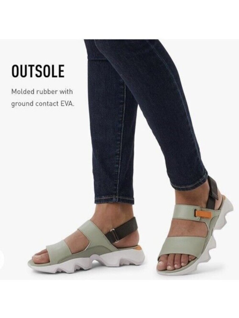 SOREL Women's Kinetic Impact II Sling Low Sandals - Size 12 US EUR 43 New - Picture 2 of 7